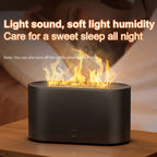 New Flame Air Humidifier Aroma Diffuser 160mL Ultrasonic Cool Mist Maker Fogger Led Essential Oil Simulation Flame Lamp Difusor