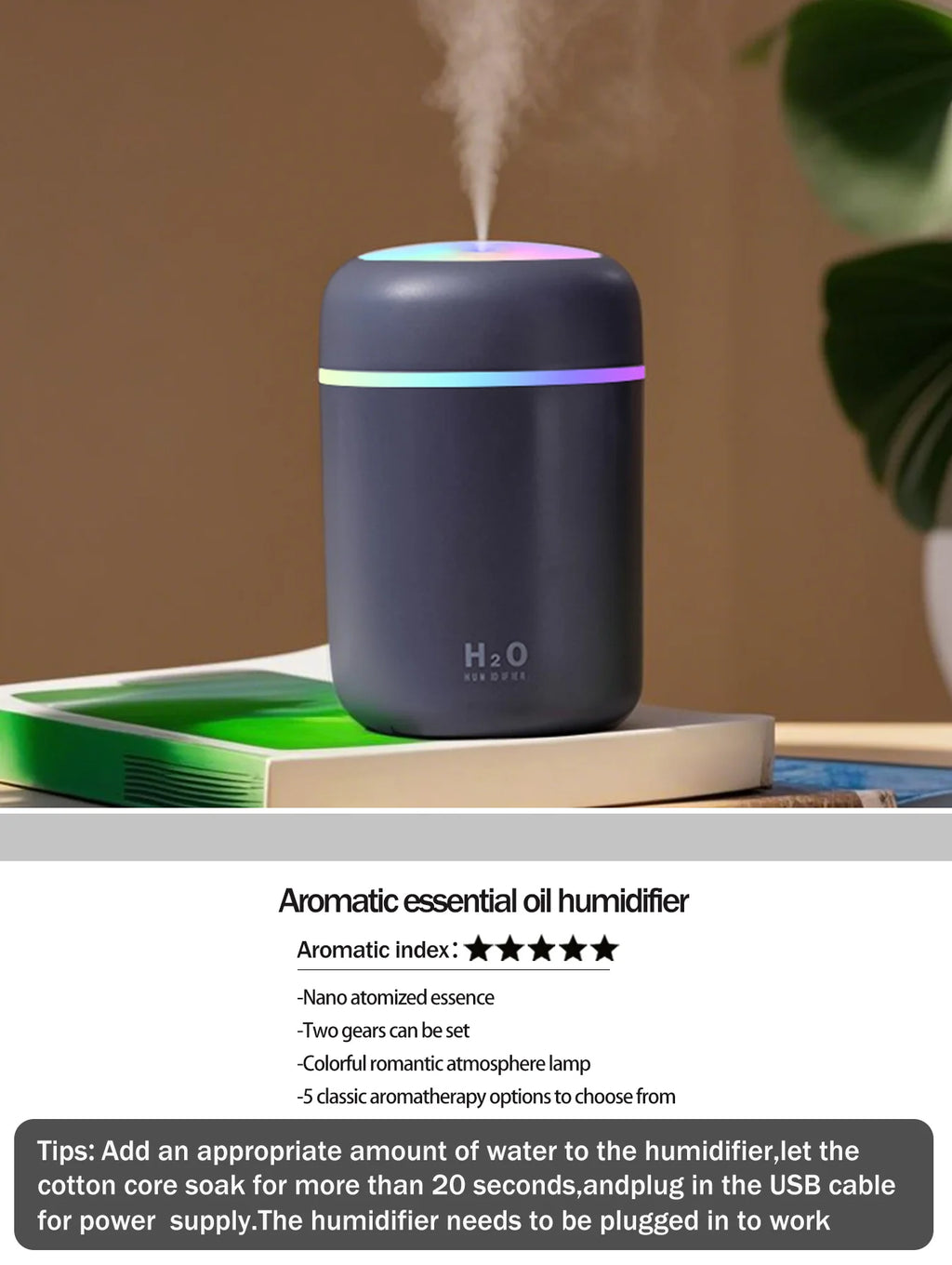 Aromatherapy Diffuser Humidifier Air Purifier Ca-Home