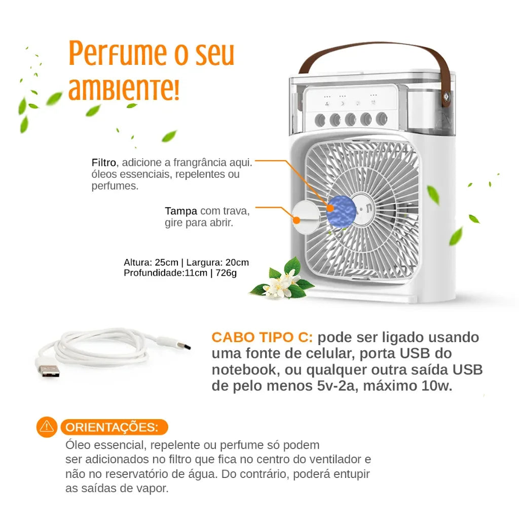 Mini Air Conditioner Climatizer Humidifier Portable Fan