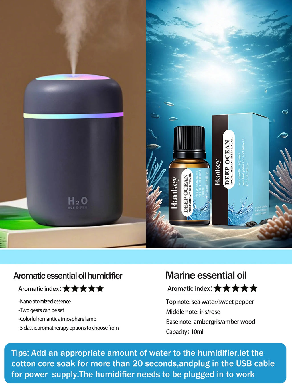Aromatherapy Diffuser Humidifier Air Purifier Ca-Home
