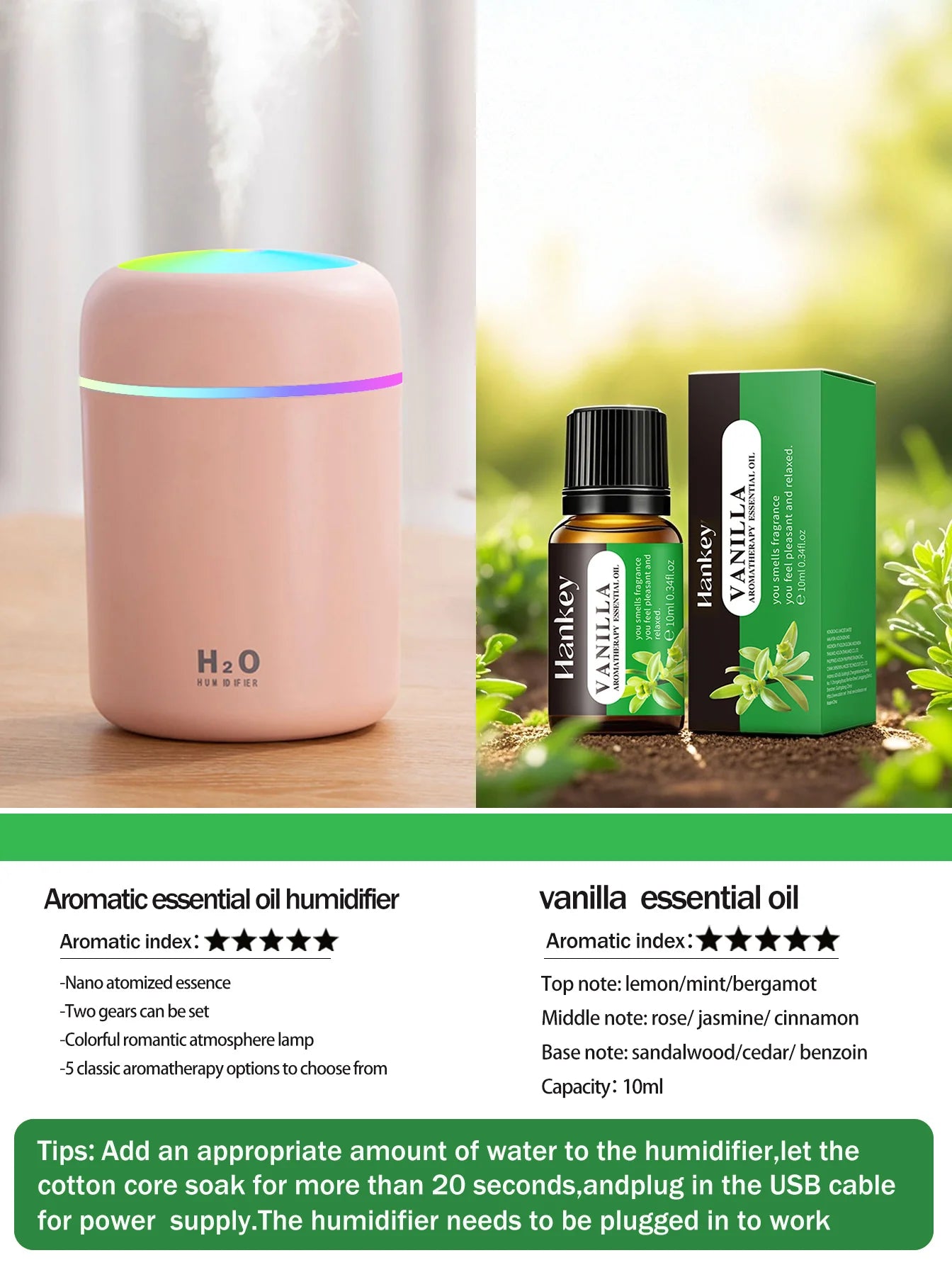 Aromatherapy Diffuser Humidifier Air Purifier Ca-Home