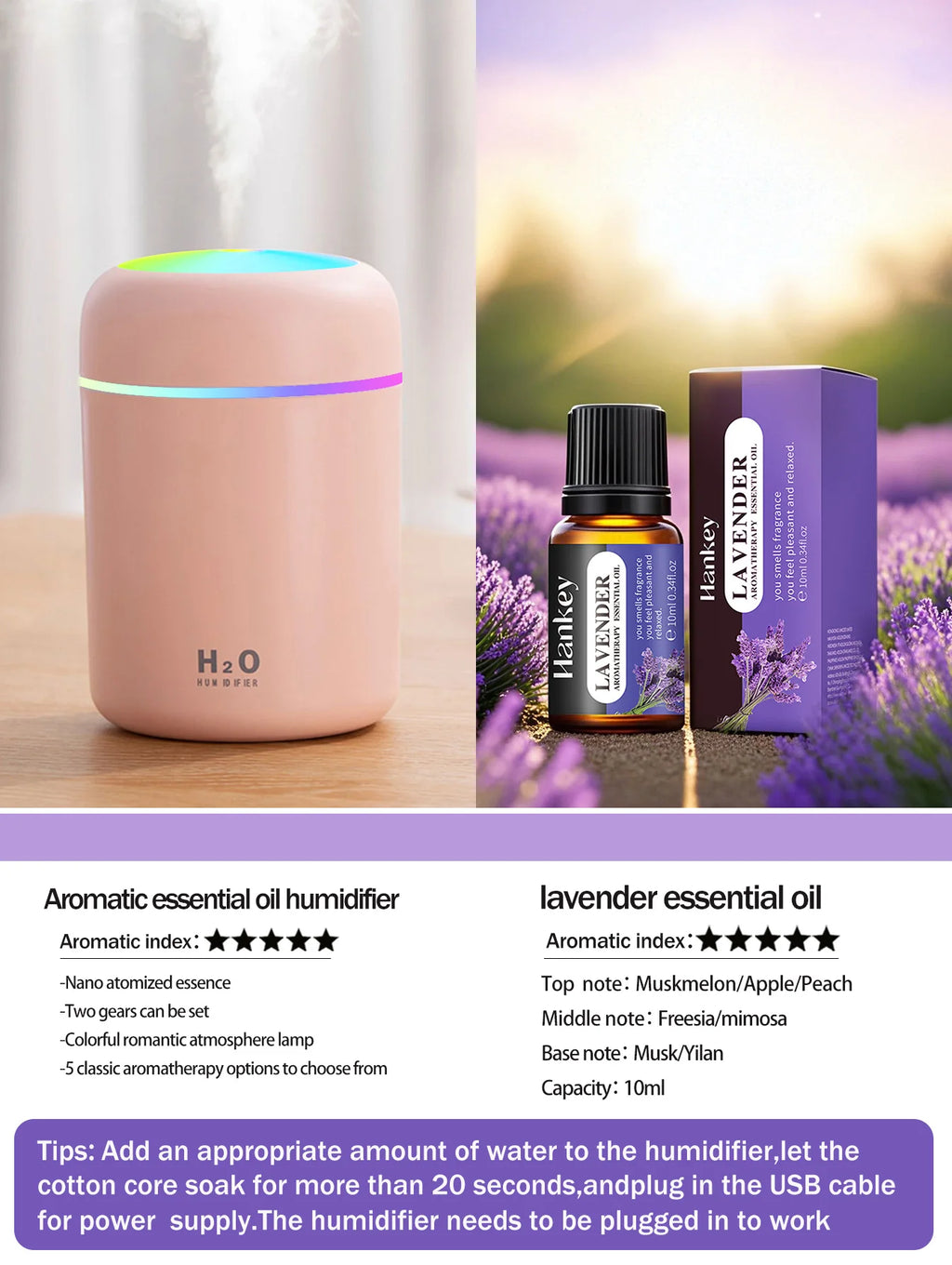 Aromatherapy Diffuser Humidifier Air Purifier Ca-Home