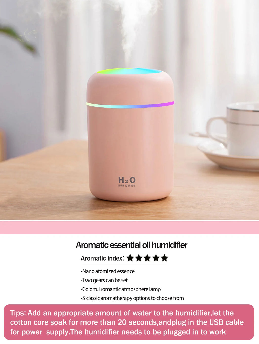 Aromatherapy Diffuser Humidifier Air Purifier Ca-Home