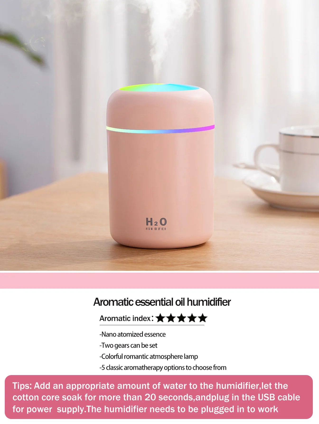 Aromatherapy Diffuser Humidifier Air Purifier Ca-Home
