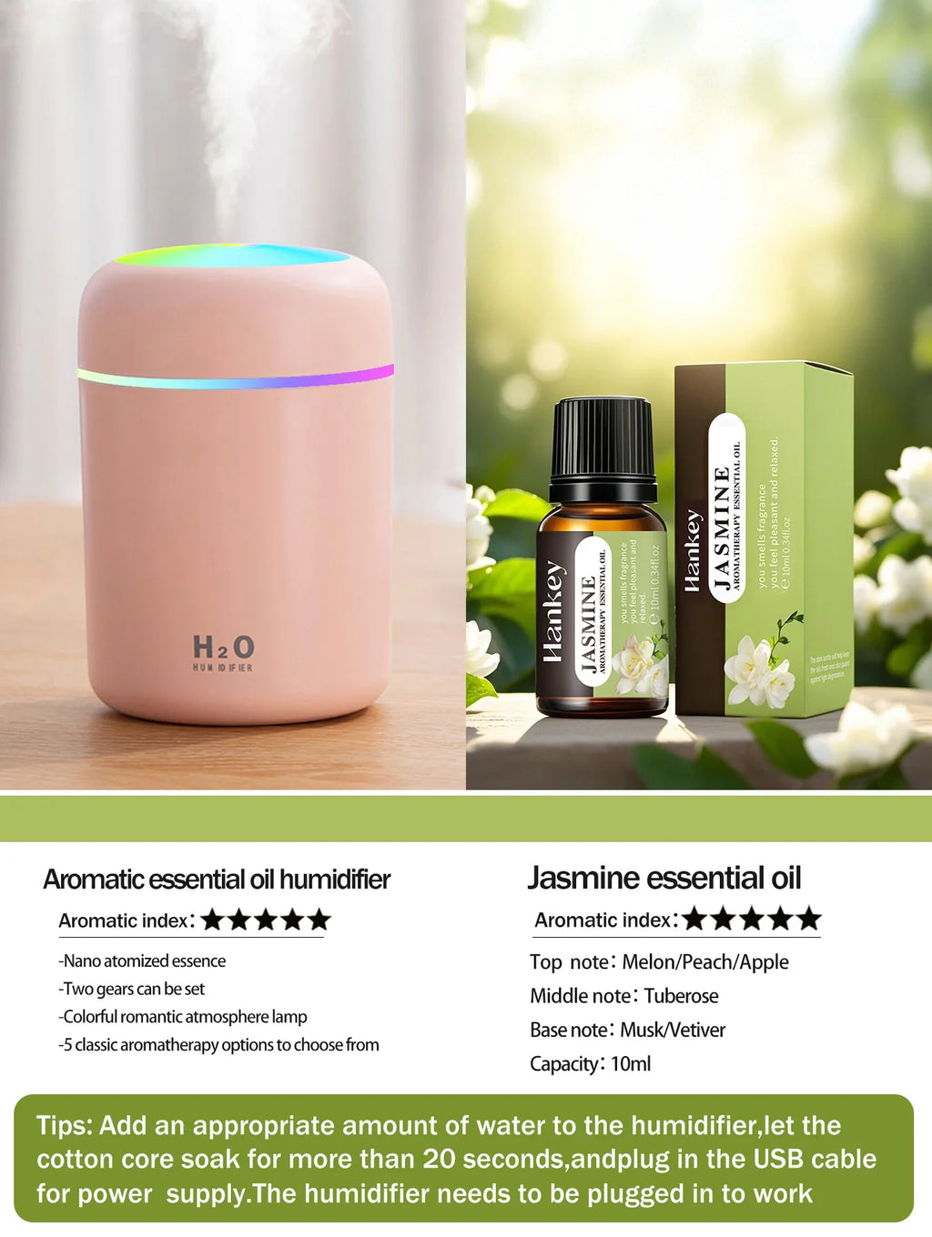 Aromatherapy Diffuser Humidifier Air Purifier Ca-Home